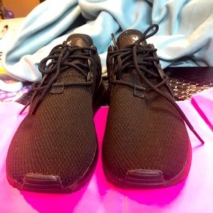 Girls Adidas Ortholite Sneakers SZ 3. Black Canvas #124596551/ART FW 0152